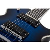 Schecter Solo-II Supreme Guitar See Thru Blue Burst, 2590