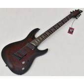 Schecter Omen Elite-7 Multiscale Guitar Black Cherry Burst, 2462