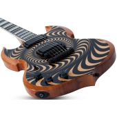 Wylde Audio Barbarian Psychic Bullseye RawTop Lefty Guitar, WYLDE4530