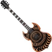 Wylde Audio Barbarian Psychic Bullseye RawTop Lefty Guitar, WYLDE4530