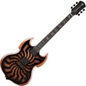 Wylde Audio Barbarian Buzzsaw Charcoal Burst Guitar, WYLDE4540