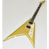 ESP LTD KH-V Kirk Hammett Signature Guitar Metallic Gold 0282, LKHVMGO