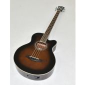 Ibanez AEB10E-DVS Artwood Series Acoustic Electric Bass in Dark Violin Sunburst High Gloss Finish 0520, AEB10EDVS.B