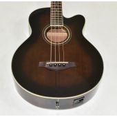 Ibanez AEB10E-DVS Artwood Series Acoustic Electric Bass in Dark Violin Sunburst High Gloss Finish 9618, AEB10EDVS.B