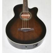 Ibanez AEB10E-DVS Artwood Series Acoustic Electric Bass in Dark Violin Sunburst High Gloss Finish 9661, AEB10EDVS.B