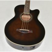 Ibanez AEB10E-DVS Artwood Series Acoustic Electric Bass in Dark Violin Sunburst High Gloss Finish 9622, AEB10EDVS.B