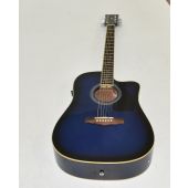 Ibanez PF15ECEWC-TBS PF Series Acoustic Guitar-Transparent Blue Sunburst High Gloss Finish 2156, PF15ECEWCTBS.B 0573