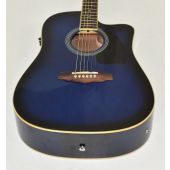 Ibanez PF15ECEWC-TBS PF Series Acoustic Guitar-Transparent Blue Sunburst High Gloss Finish 2156, PF15ECEWCTBS.B 0573