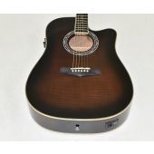 Ibanez PF28ECEDVS PF Series Acoustic Guitar in Dark Violin Sunburst 0006