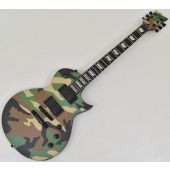 ESP LTD EC-1000 Guitar in Woodland Camo Satin, LEC1000WCS