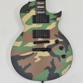 ESP LTD EC-1000 Guitar in Woodland Camo Satin, LEC1000WCS