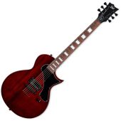 ESP LTD EC-201 Flat Top Guitar See Thru Black Cherry, LEC201FTSTBC
