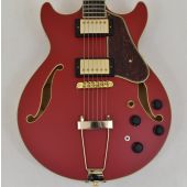 Ibanez AMH90CRF Cherry Red Flat Artcore Guitar B-Stock, AMH90CRF