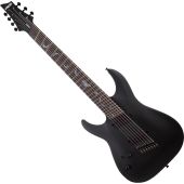 Schecter Damien-7 Multiscale Lefty Guitar Satin Black, 2478