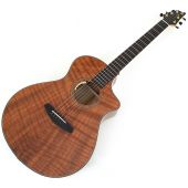 Breedlove Oregon Concert CE Figured Redwood-Myrtlewood Exhibition Guitar, ORCN01CERWMY-X
