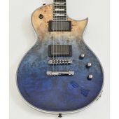 ESP E-II Eclipse Burl Maple Guitar Blue Natural Fade B-Stock, EIIECBMBLUNFD