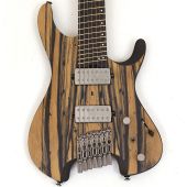 Ibanez QX527PE Headless 7 String Guitar Natural Flat B-Stock, QX527PENTF