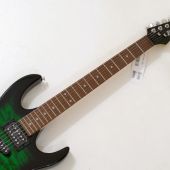 Ibanez GRX70QA Electric Guitar in Transparent Emerald Burst, GRX70QATEB