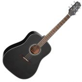 Takamine GD30-BLK G-Series G30 Acoustic Guitar in Black Finish, TAKGD30BLK
