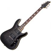 Schecter Omen Extreme-6 Electric Guitar in See-Thru Black Finish, 2025