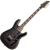 Schecter Omen Extreme-6 FR Electric Guitar in See-Thru Black Finish, 2027