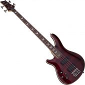 Schecter Omen Extreme-4 Left-Handed Electric Bass in Black Cherry Finish, 2046