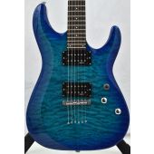 Schecter C-6 Plus Electric Guitar Ocean Blue Burst, 443