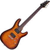 Schecter C-6 Plus Electric Guitar Vintage Sunburst, 444