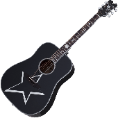 Schecter Robert Smith RS-1000 Busker Acoustic Guitar Gloss Black, 283