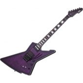 Schecter E-1 FR S Special Edition Electric Guitar in Trans Purple Burst