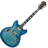 Ibanez Artstar AS153 Semi-Hollow Electric Guitar in Jet Blue Burst with Case, AS153JBB
