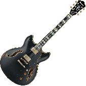 Ibanez Artstar Vintage ASV100DG Semi Hollow Electric Guitar in Black Low Gloss, ASV100DGBKL