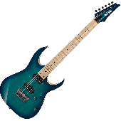 Ibanez RG Prestige RG652AHMFX Electric Guitar in Nebula Green Burst with Case, RG652AHMFXNGB