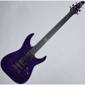 ESP LTD Rob Caggiano RC-600QM Signature Electric Guitar See Thru Purple, LRC600QMSTP