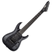 ESP LTD Buz McGrath BUZ-7 7-String Signature Electric Guitar See Thru Black, LBUZ7QMSTBLK