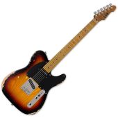 ESP LTD TE-254 Electric Guitar Distressed 3-Tone Sunburst, LTE254D3TB