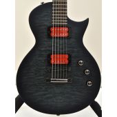 ESP LTD BB-600 Baritone Electric Guitar See Thru Black Sunburst Satin B-Stock, LBB600BQMSTBLKSBS.B