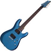 Schecter C-6 Deluxe Electric Guitar Satin Metallic Light Blue, 431