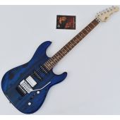 G&L USA Invader Spalted Alder Top Electric Guitar in Clear Blue. Brand New!