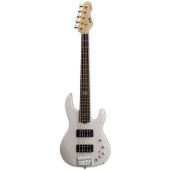 ESP E-II AP-5 STW See Thru White Bass Guitar, EIIAP5STW