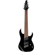 Ibanez RG RGMS8 BK Multi Scale 8 String Black Electric Guitar, RGMS8BK