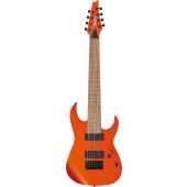 Ibanez RG80E ROM RG Standard 8 String Roadster Orange Metallic Electric Guitar, RG80EROM