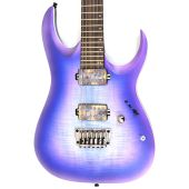 Ibanez RGA61AL IAF RGA Axion Label 6 String Indigo Aurora Burst Flat Electric Guitar, RGA61ALIAF