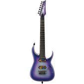 Ibanez RGA71AL IAF RGA Axion Label 7 String Indigo Aurora Burst Flat Electric Guitar, RGA71ALIAF
