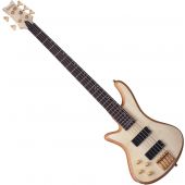 Schecter Stiletto Custom-5 Left-Handed Electric Bass Gloss Natural, 2542