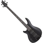 Schecter SLS ELITE-4 Evil Twin Left Hand Electric Bass in Satin Black, 1396