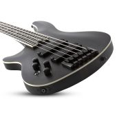 Schecter SLS ELITE-5 Evil Twin Left Hand Electric Bass in Satin Black, 1397