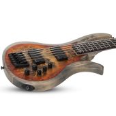 Schecter RIOT-5 Electric Bass in Satin Inferno Burst, 1453