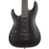 Schecter Demon 7 Left Handed Electric Guitar in Satin Black, 3667