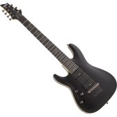 Schecter Demon 7 Left Handed Electric Guitar in Satin Black, 3667